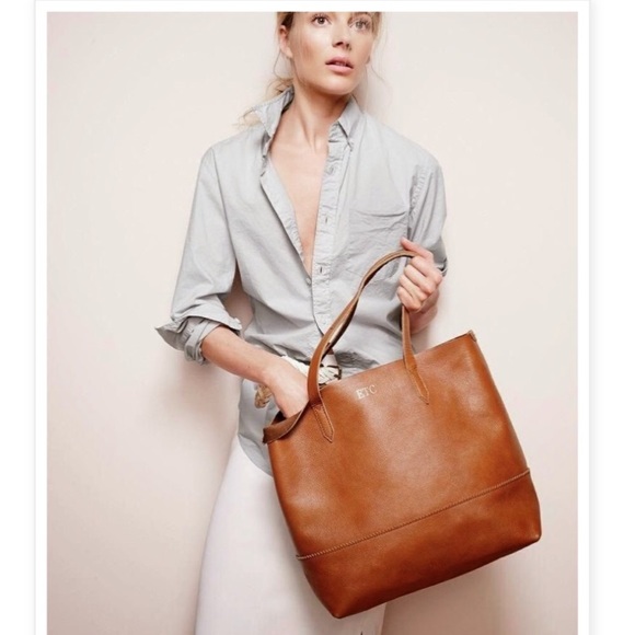 J. Crew Handbags - J Crew / Made-well Tranportation tote cognac
